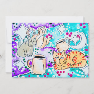 Kitties & Coffee Invitation