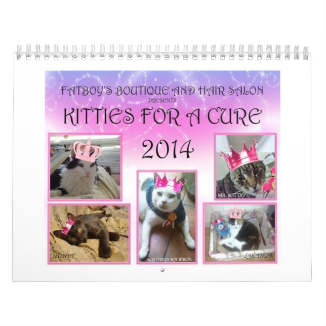 KITTIES FOR A CURE CALENDAR 2 2014 (Cover)