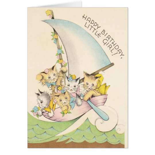 Kitties in a Boat Card