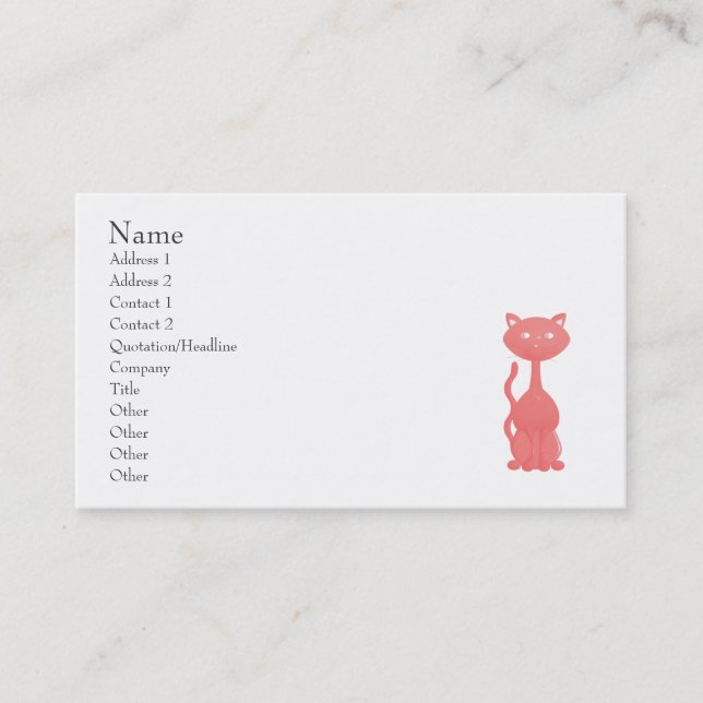 Kitties in Paris Business Card (Front)