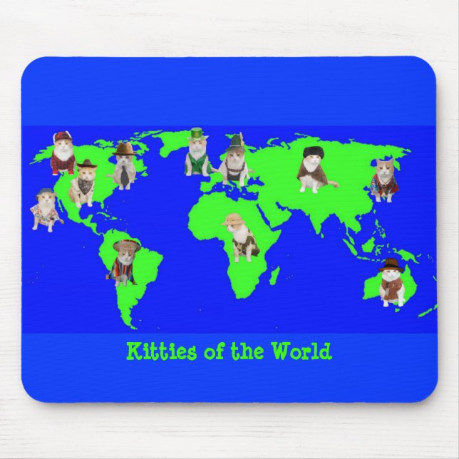 Kitties of the World Mouse Mat (Front)