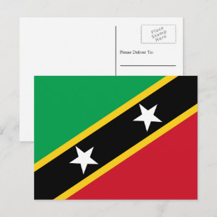 Kittitian / Nevisian Flag, Saint Kitts and Nevis Postcard