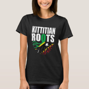 Kittitian Roots Saint Kitts & Nevis Flag Pride T-Shirt