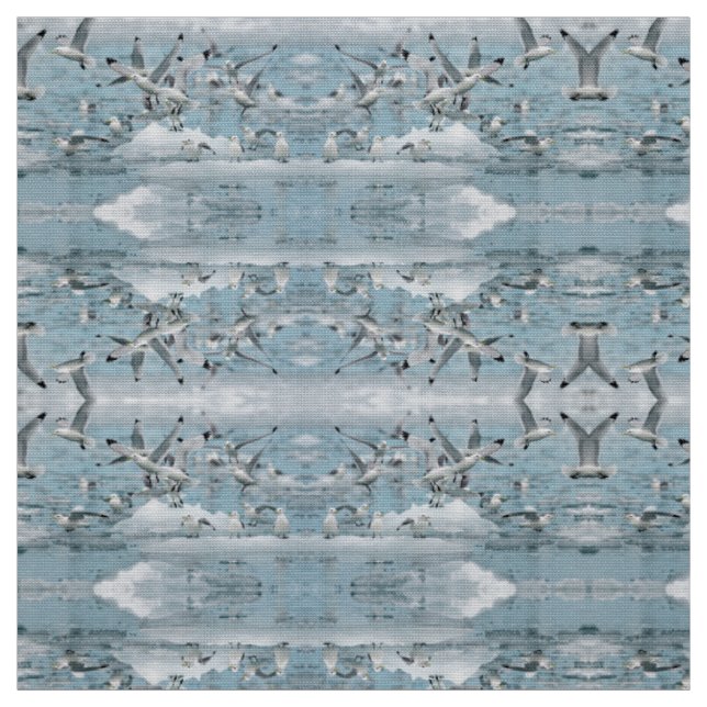 Kittiwakes Flying Fabric (Swatch)
