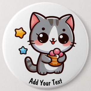 Kitty 6 Cm Round Badge