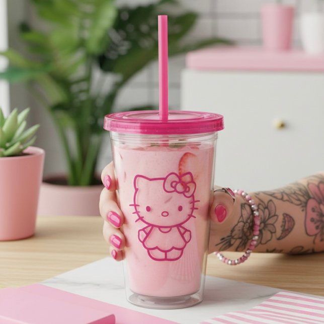 Kitty Acrylic Tumbler (Creator Uploaded)