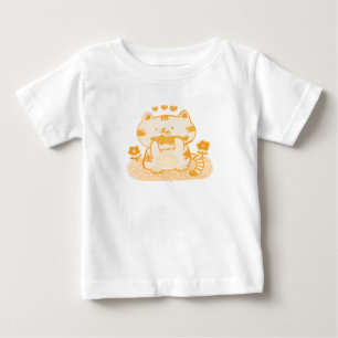 Kitty and fish baby T-Shirt