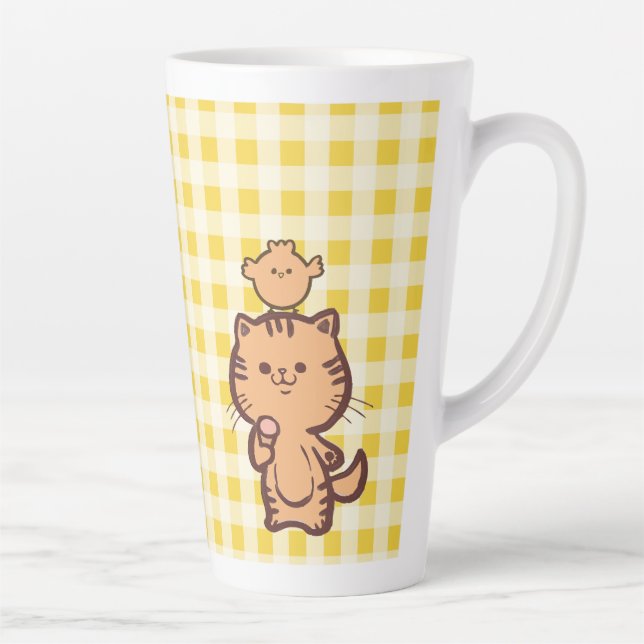 Kitty and Little chicken Latte Mug (Right)