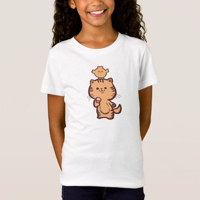 Kitty and Little chicken T-Shirt (Front)