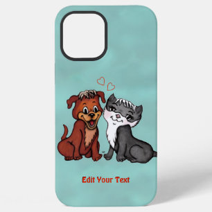 Kitty and Puppy , Edit Your Text iPhone 12 Pro Max Case