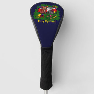 Kitty and Puppy , Happy XMas Golf Head Cover