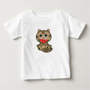 kitty and watermelon baby T-Shirt