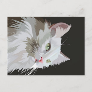 Kitty Animal Lovers Gift Holiday Postcard