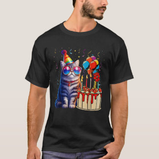 Kitty Birthday Cute Cat Lover Funny Bday Party Dec T-Shirt