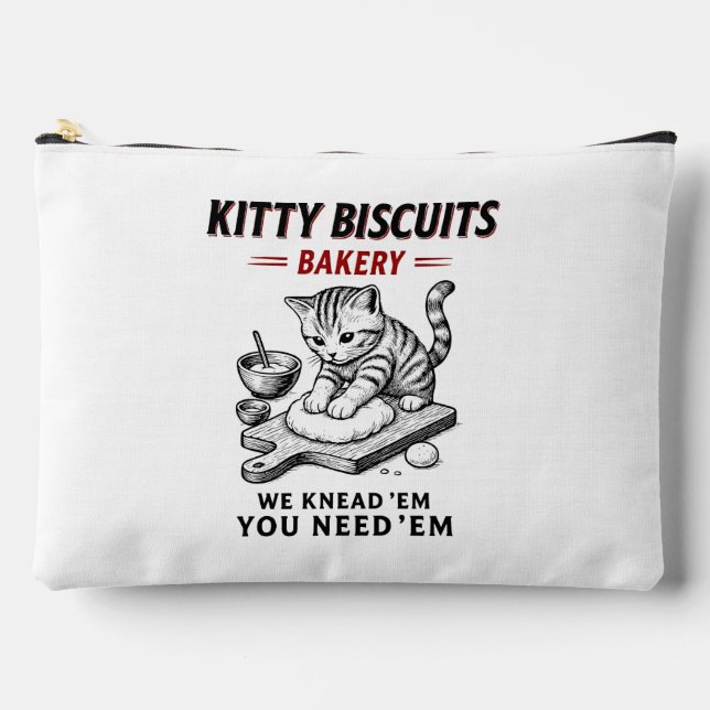 Kitty Biscuits Bakery Accessory Pouch (Front)