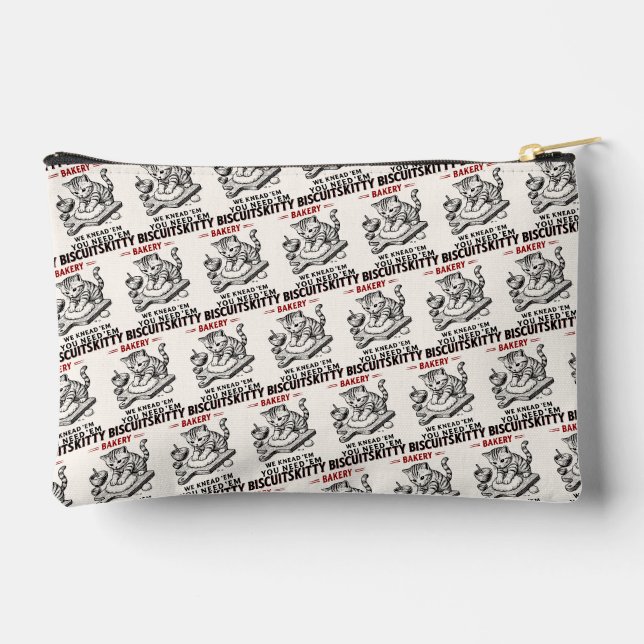 Kitty Biscuits Bakery Accessory Pouch (Back)