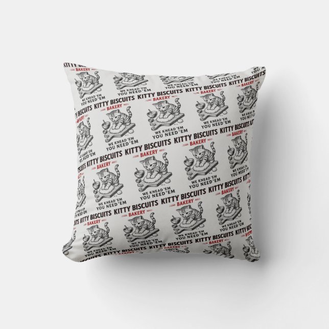 Kitty Biscuits Bakery Cushion (Front)