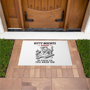 Kitty Biscuits Bakery Doormat