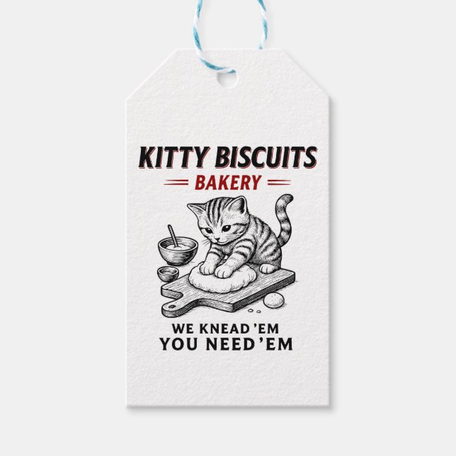 Kitty Biscuits Bakery Gift Tags (Front)