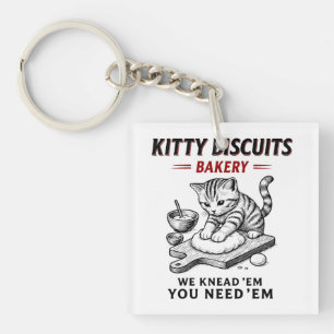 Kitty Biscuits Bakery Key Ring