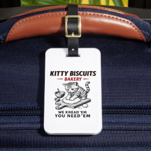 Kitty Biscuits Bakery Luggage Tag