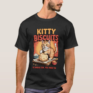 Kitty Biscuits Bakery Shirt Cat Lover Baking Knead