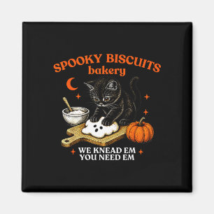 Kitty biscuits spooky season spooky biscuits magnet