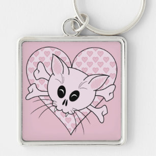 Kitty Bones Key Ring