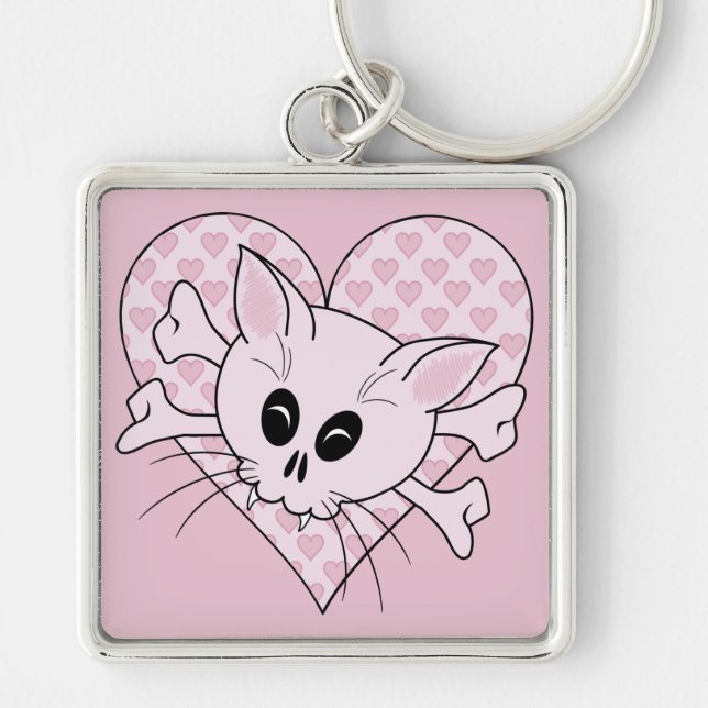 Kitty Bones Key Ring (Front)