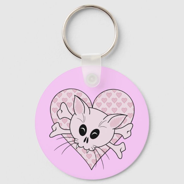 Kitty Bones Key Ring (Front)