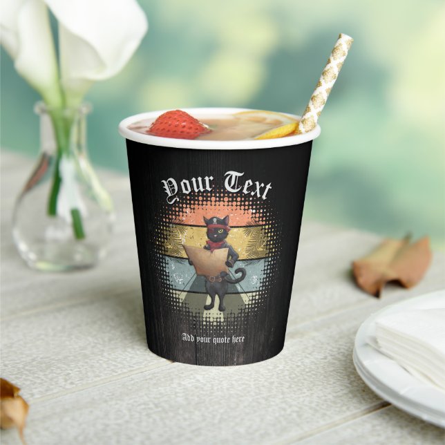 Kitty Buccaneer's Sunset Quest  Paper Cups (Insitu)