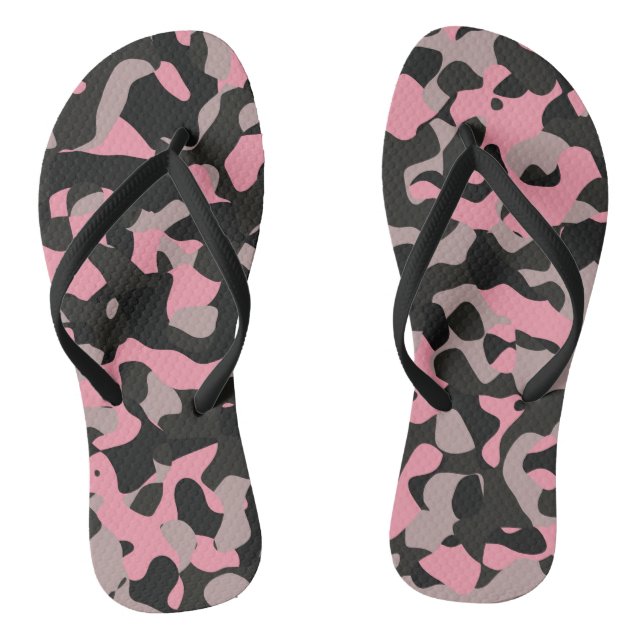 Kitty Camo Flip Flops (Footbed)