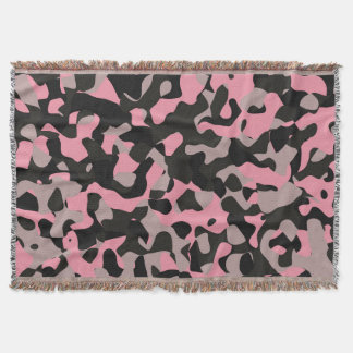 Kitty Camo Throw Blanket