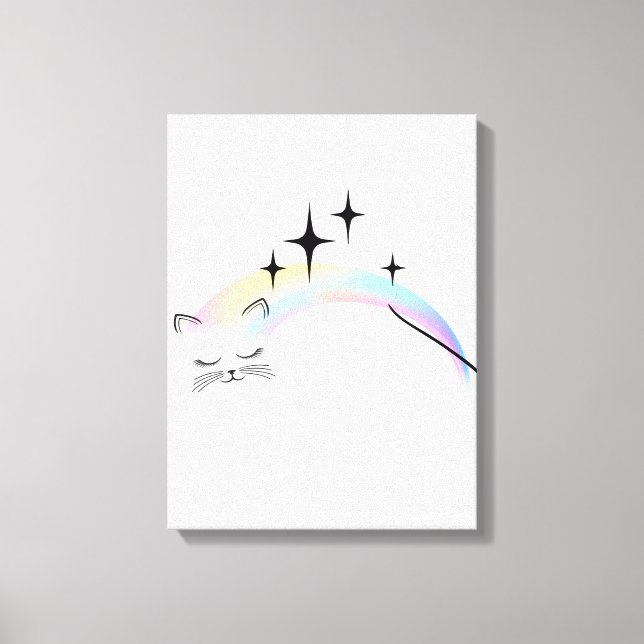 Kitty canvas teen print (Front)