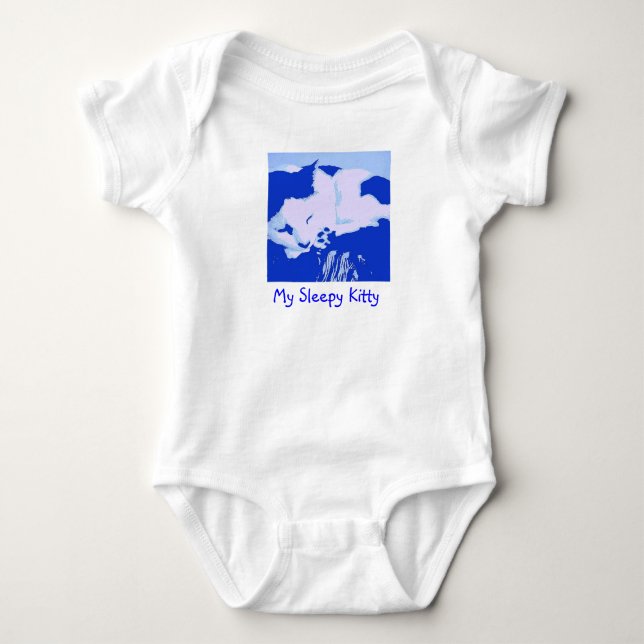 Kitty Cat Baby Bodysuit (Front)