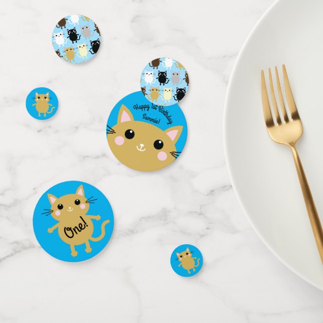 Kitty Cat Birthday Party Kids Confetti (Group)