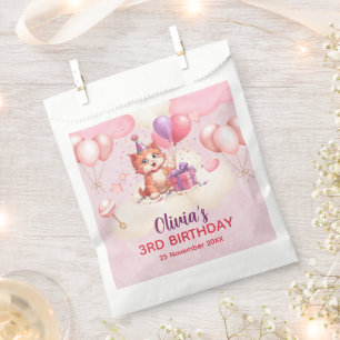 Kitty Cat Celebration Birthday Favor Bags