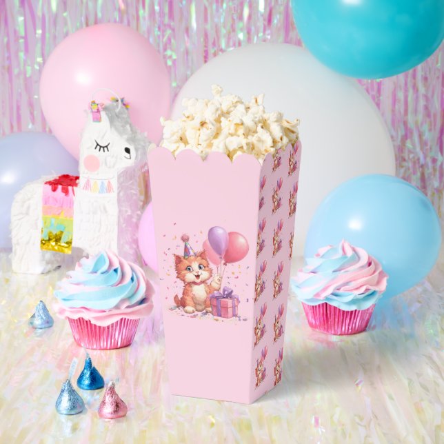 Kitty Cat Celebration Birthday Favour Box (Party)