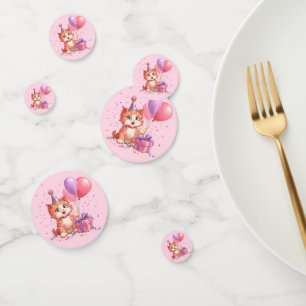 Kitty Cat Celebration Birthday Table Confetti