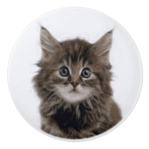 KITTY CAT CERAMIC KNOB