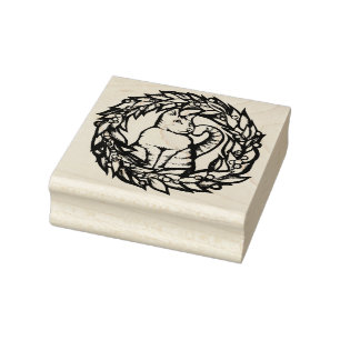 Kitty Cat Christmas  Rubber Stamp