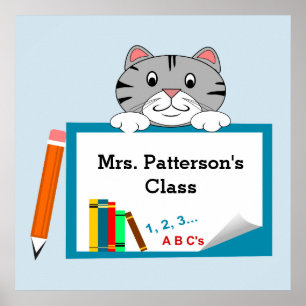 kitty Cat Class Posters