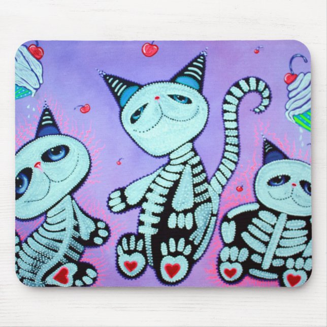 Kitty Cat Cupcakes Mouse Mat (Front)