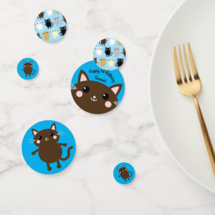 Kitty Cat Cute Kid's Birthday Party Confetti