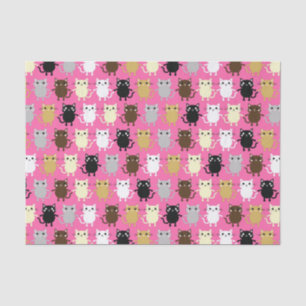 Kitty Cat Cute Kid's Birthday Party Tissue Paper