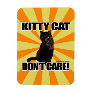 Kitty Cat Don't Care Magnet