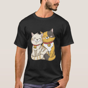 Kitty Cat Face Smile Funny Cute Cat Women Girls Bo T-Shirt