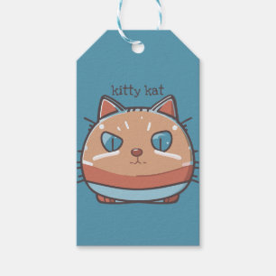 Kitty Cat Faced Gift Tags