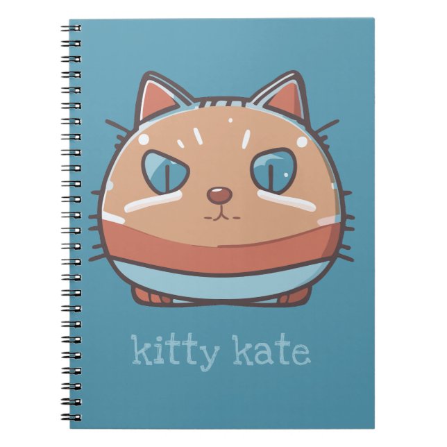 Kitty Cat Faced Notebook (Front)