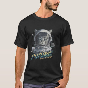 Kitty Cat Future Space Explorer Astronaut T-Shirt